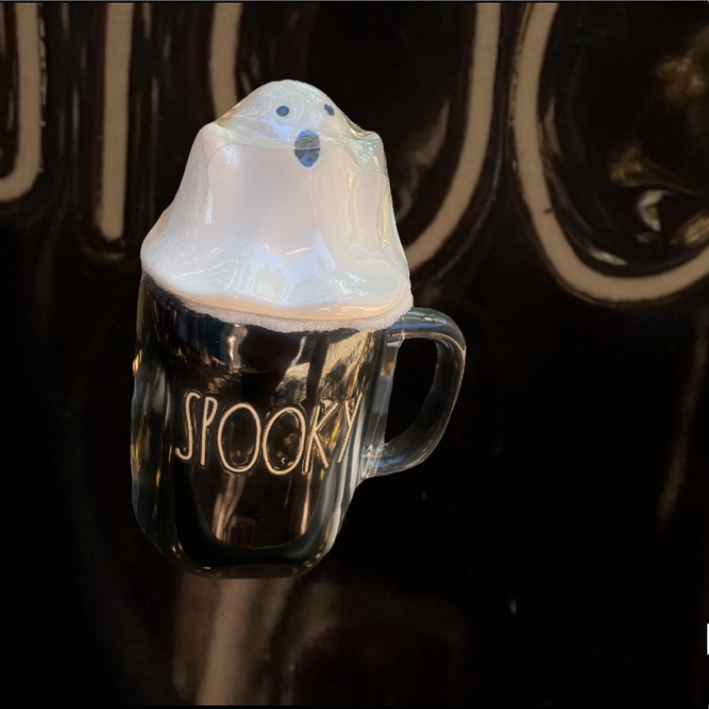 New spooky ghost mug with topper lid